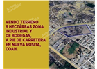 COAHUILA ZARAGOZA COAHUILA 60000 Metros Cuadrados Totales 285 metros de frente esquina $328;000  VENDO TERRENO 6 HECTAREAS ZONA INDUSTRIAL Y DE BODEGAS, A PIE DE CARRETERA EN NUEVA ROSITA COAHUILA, PLANO, CON SERVICIOS, A PIE DE CARRETERA, TERRENO INDUSTRIAL Y COMERCIAL, AL NORTE (329 MTS) LIBRAMIENTO NORTE, AL SUR (285 Metros ) CALLE ADOLFO LOPEZ MATEOS, AL ORIENTE (169 MTS.) CALLE VENUSTIANO CARRANZA, AL PONIENTE (164 Metros ) CALLE LUCRECIA SOLANO, TRANSFORMADOR 1,125 KVA, FRENTE AL CEDIS DE ABARROTES GUTIERREZ, Y AL LADO DE GASERAPRECIO NEGOCIABLE, PAPELERIA EN REGLA. PARA INFORMACION DE FORMA EXCLUSIVA CON SERGIO RODRIGUEZ, 81-1381-6620.